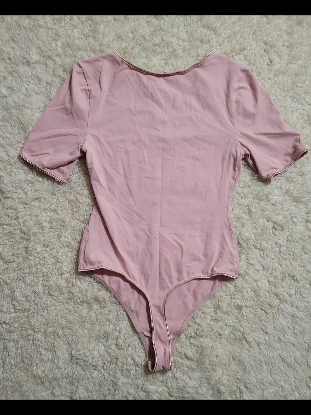 Free People Pink Scoop Neck Short Sleeve Bodysuit |XS-S - Picture 5 of 10